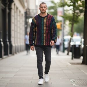 tundra vintage sweater Men’s multicolor cotton Large